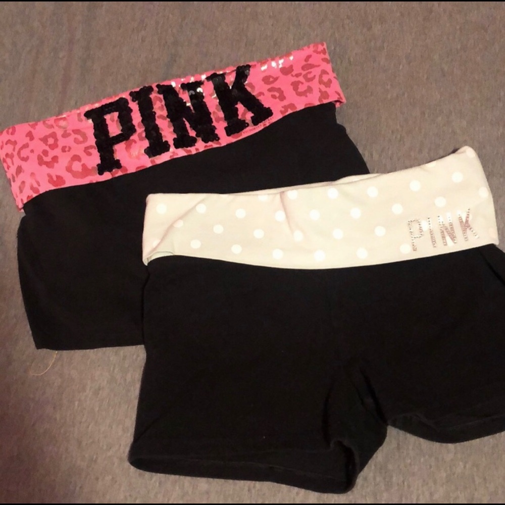 victoria secret PINK 2 set mini shorts
